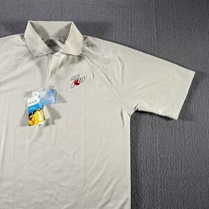 7UP Polo Shirt Mens Employee Uniform Beverage Extreme Performance Size Small